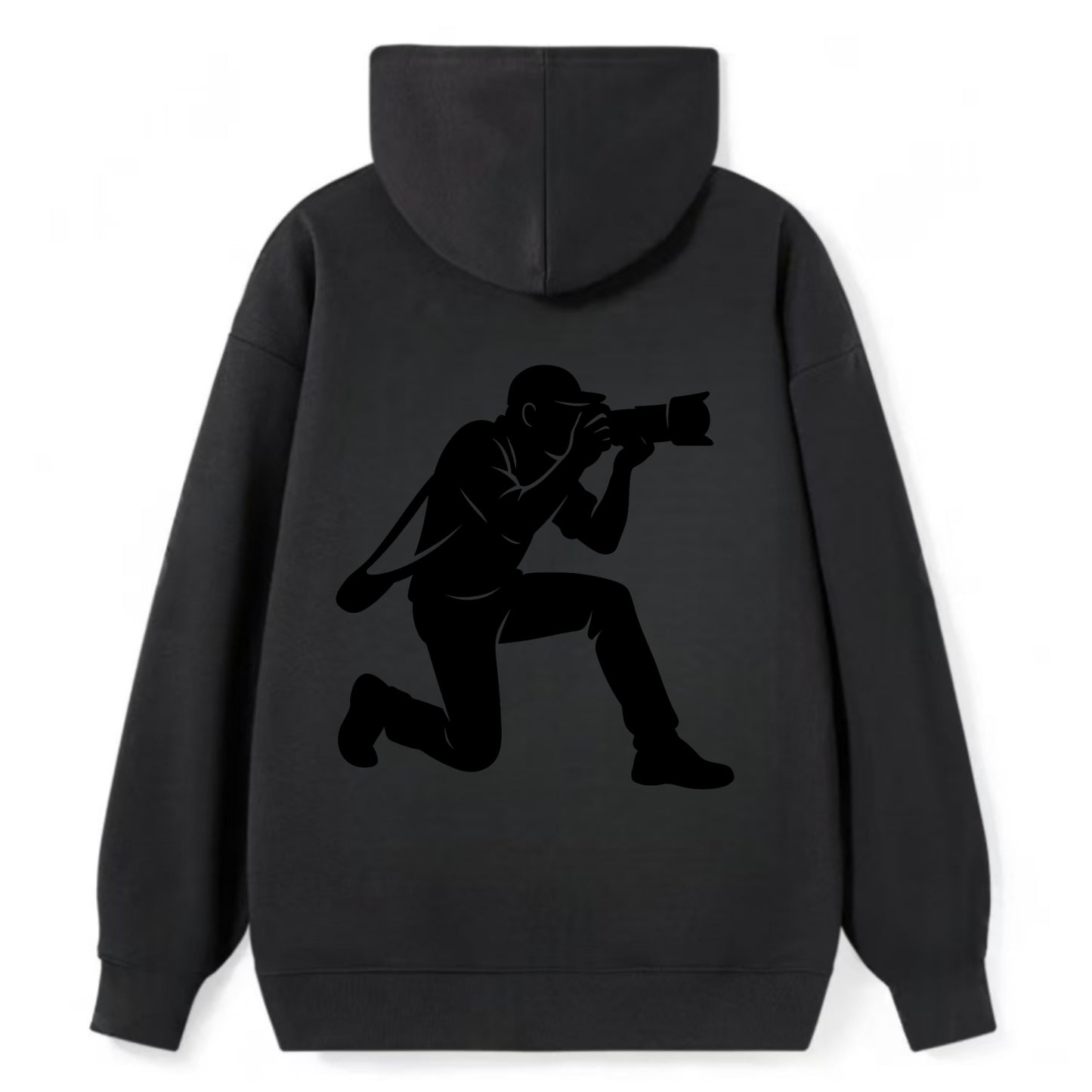 Photographer capturing perfect shot - Classic Pullover Hoodie - Black