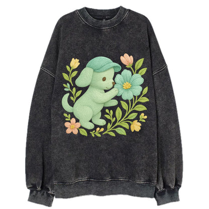 Mint Puppy - Vintage Sweatshirt - Black