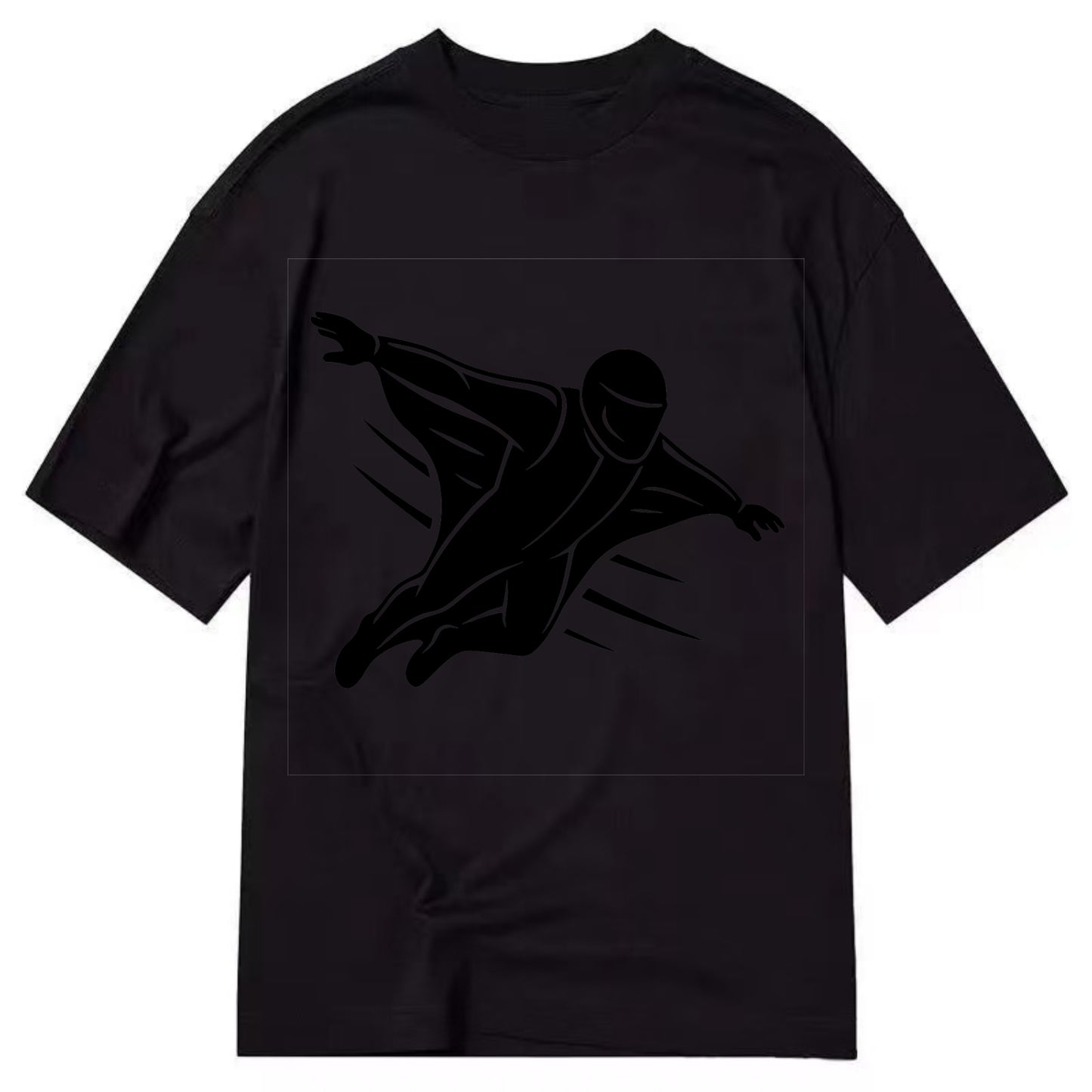 Wingsuit flyer gliding - Classic T-shirt - Black