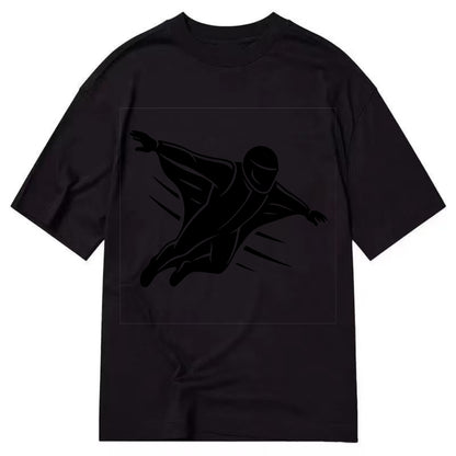 Wingsuit flyer gliding - Classic T-shirt - Black