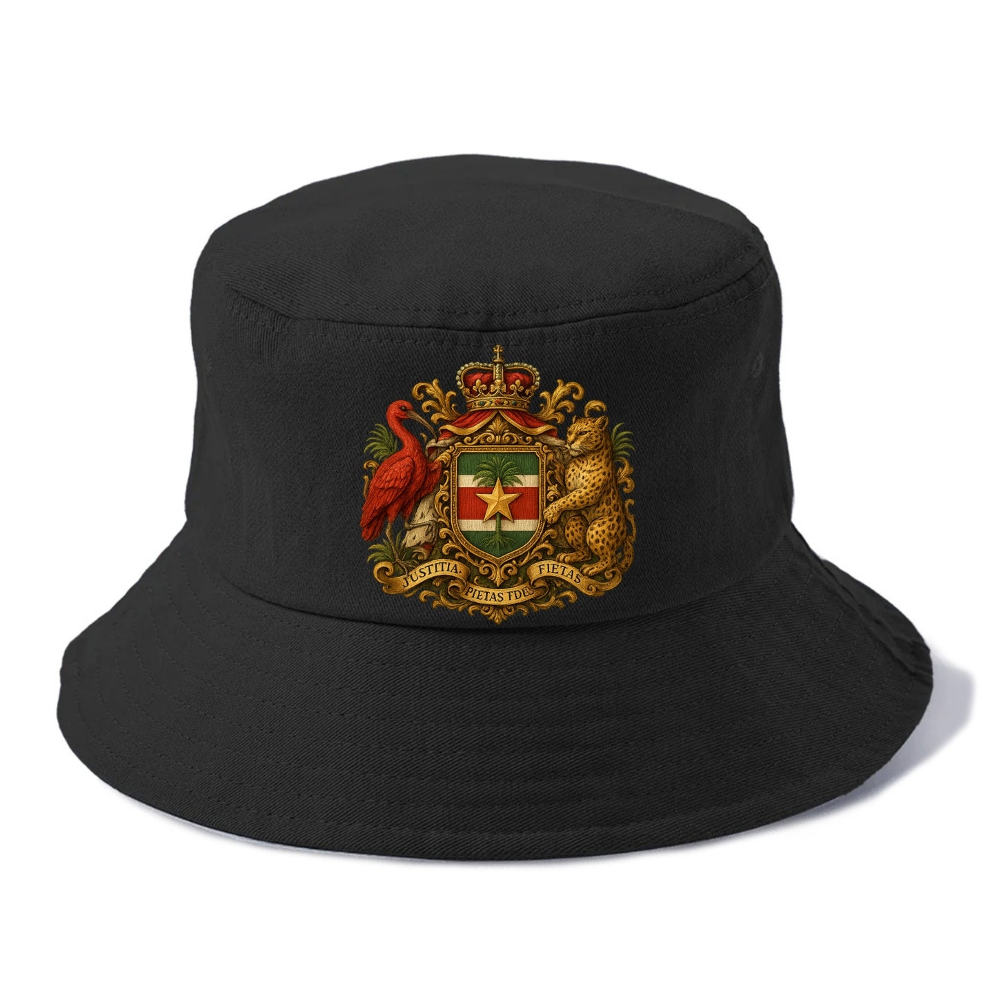 Suriname Star Emblem  - Bucket Hat - Black