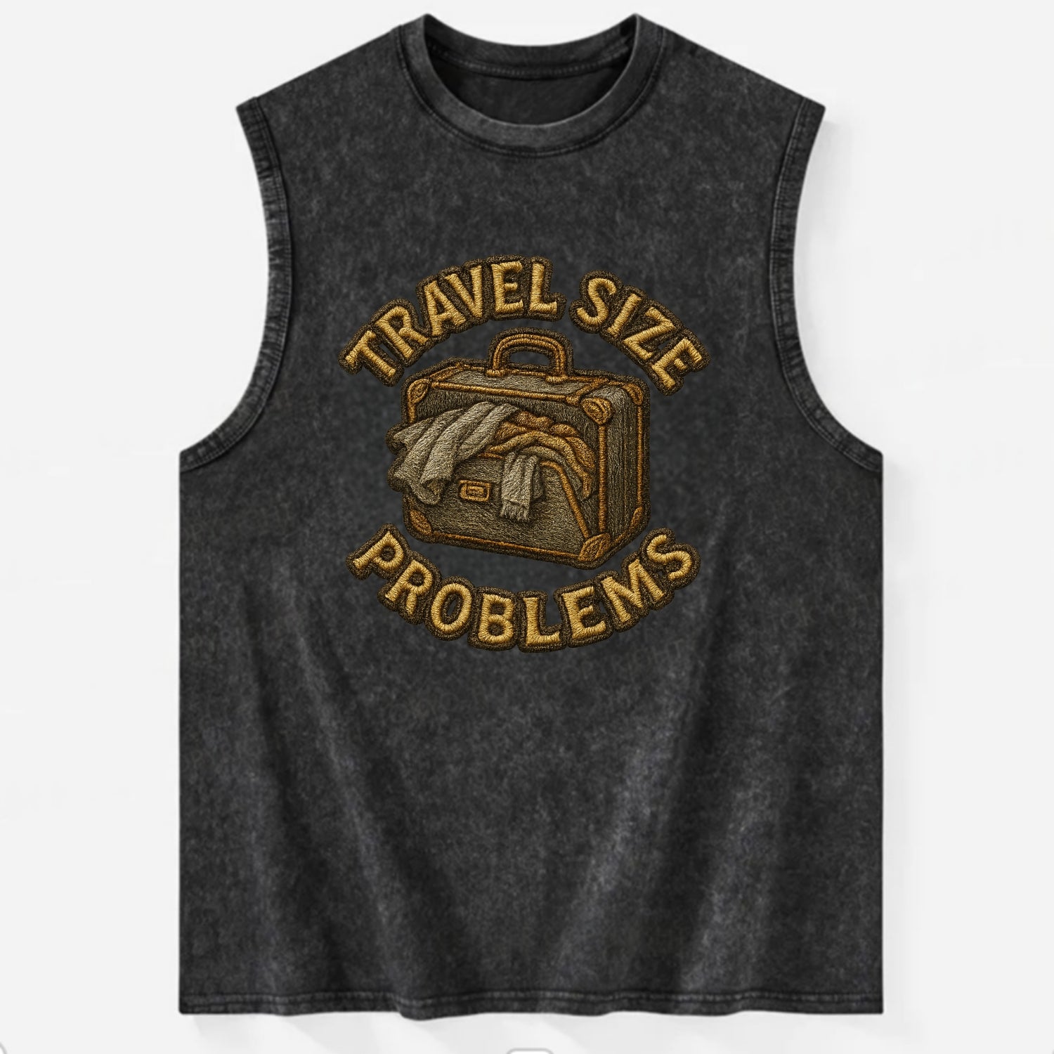 Travel Size Problems  - Vintage Washed Tank - Black