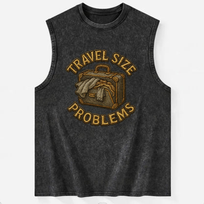 Travel Size Problems  - Vintage Washed Tank - Black