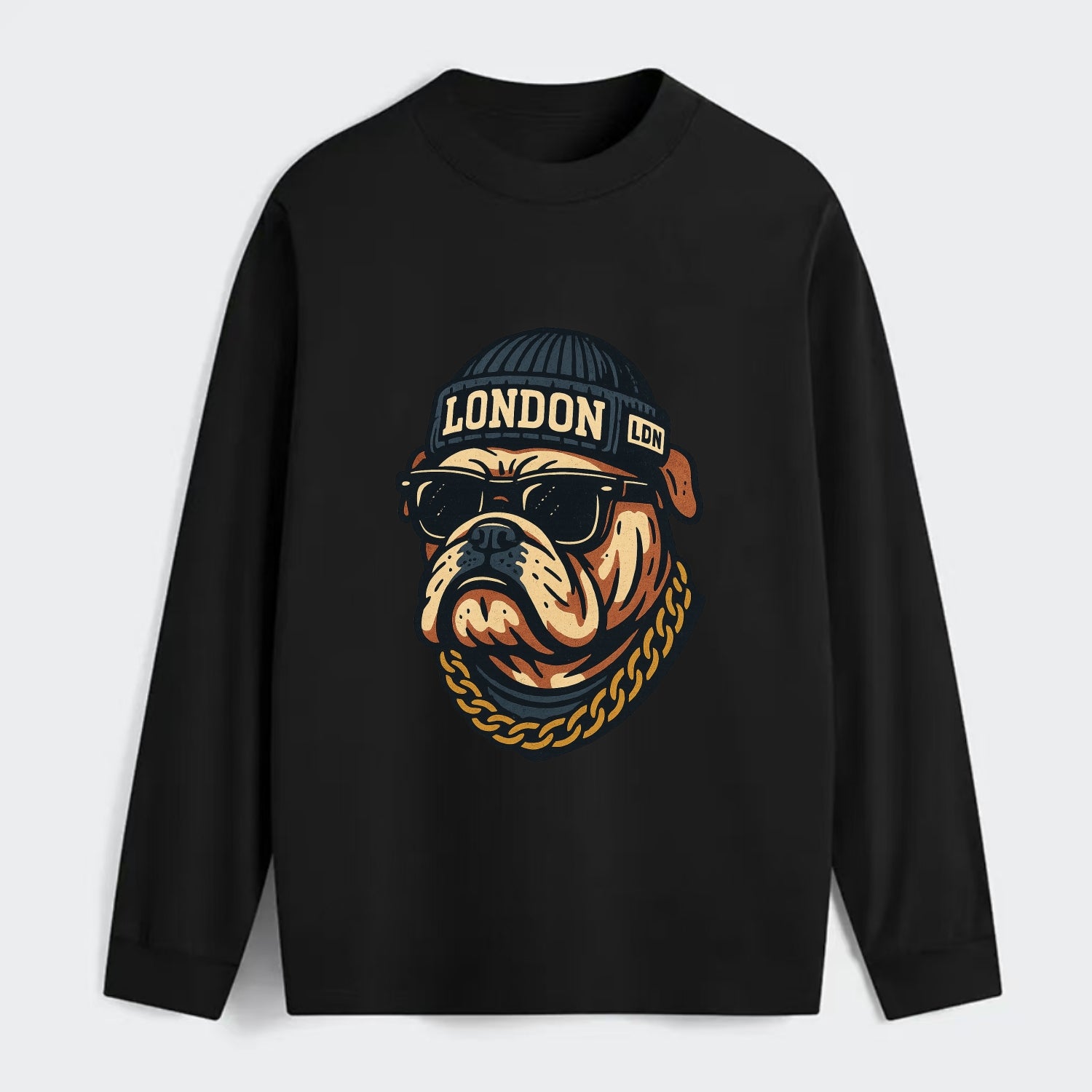 London Bulldog - Classic Long Sleeve Shirt - Black