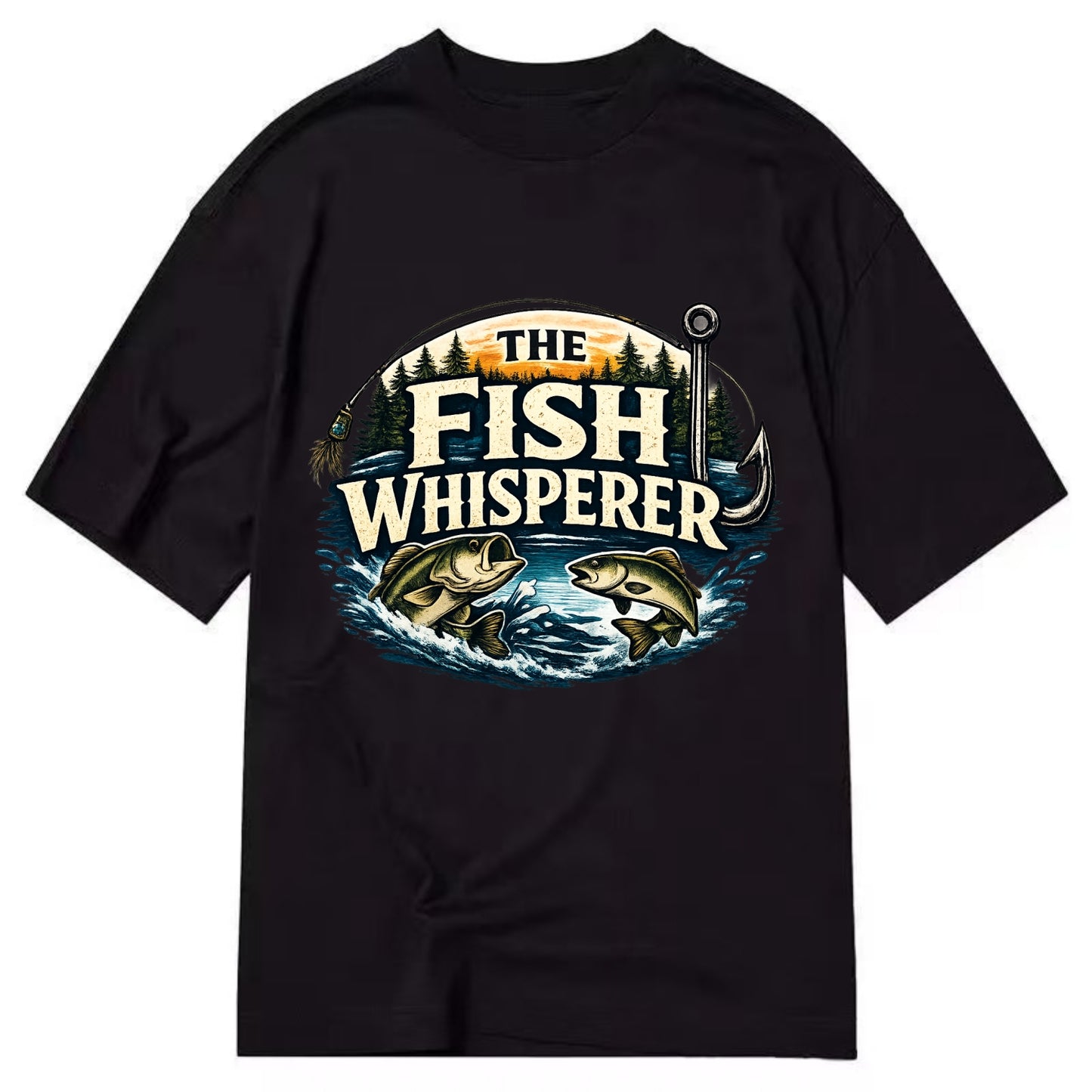 The Fish Whisperer - Classic T-shirt - Black
