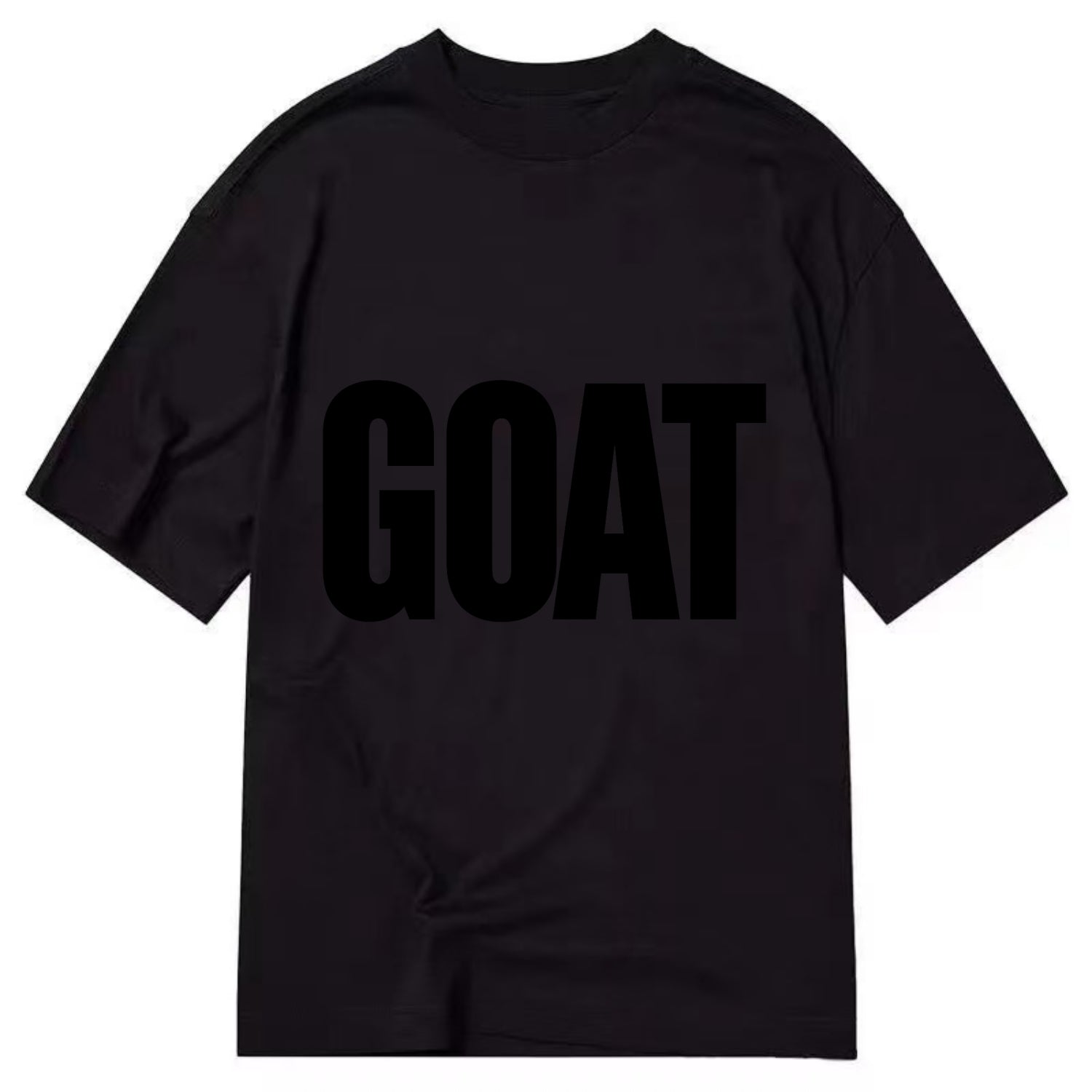 Bold typography design - "GOAT" - greatest of all time - Classic T-shirt - Black