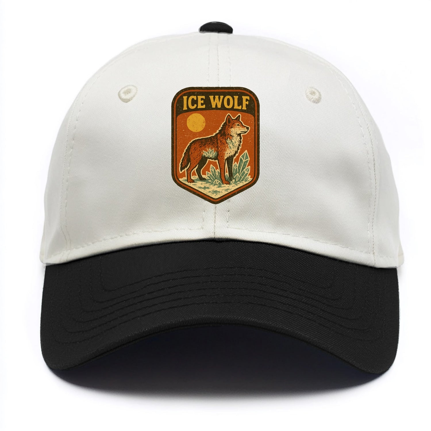 Ice Wolf Crystal  - Two Tone Cap - Black