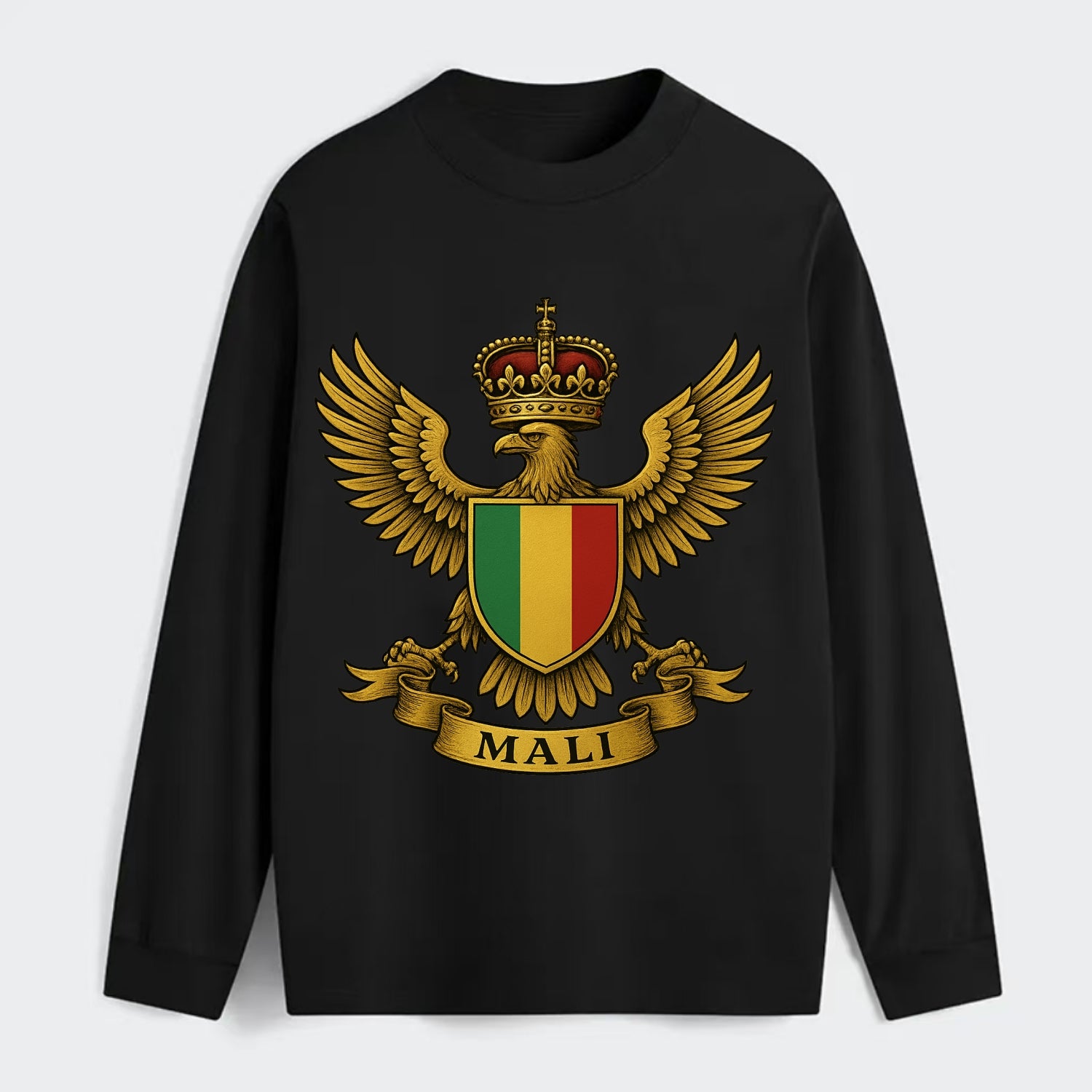 Mali Royal Logo  - Classic Long Sleeve Shirt - Black