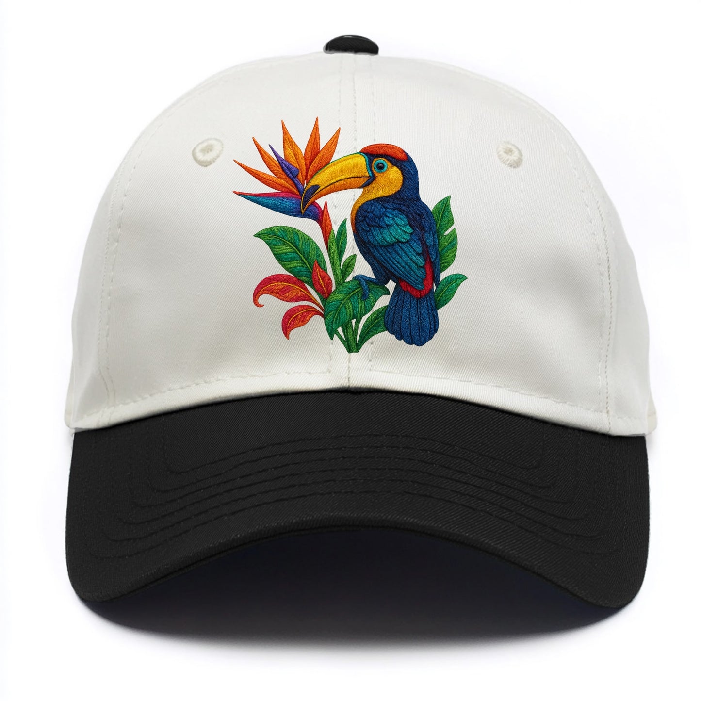 Toucan Paradise - Two Tone Cap - Black