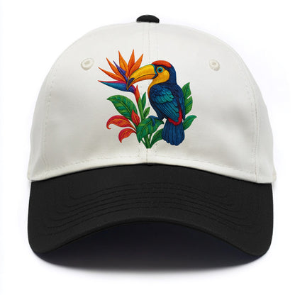 Toucan Paradise - Two Tone Cap - Black