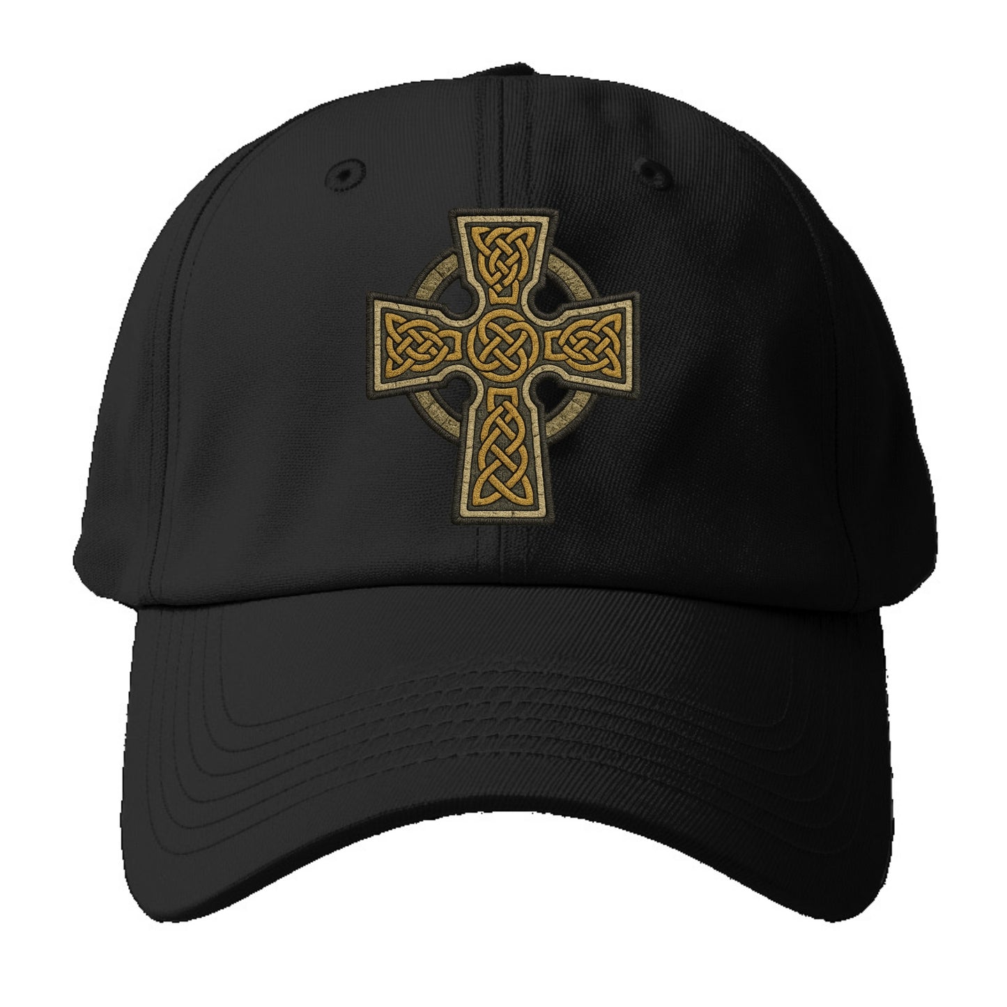Celtic Cross  - Baseball Cap For Big Heads - Black