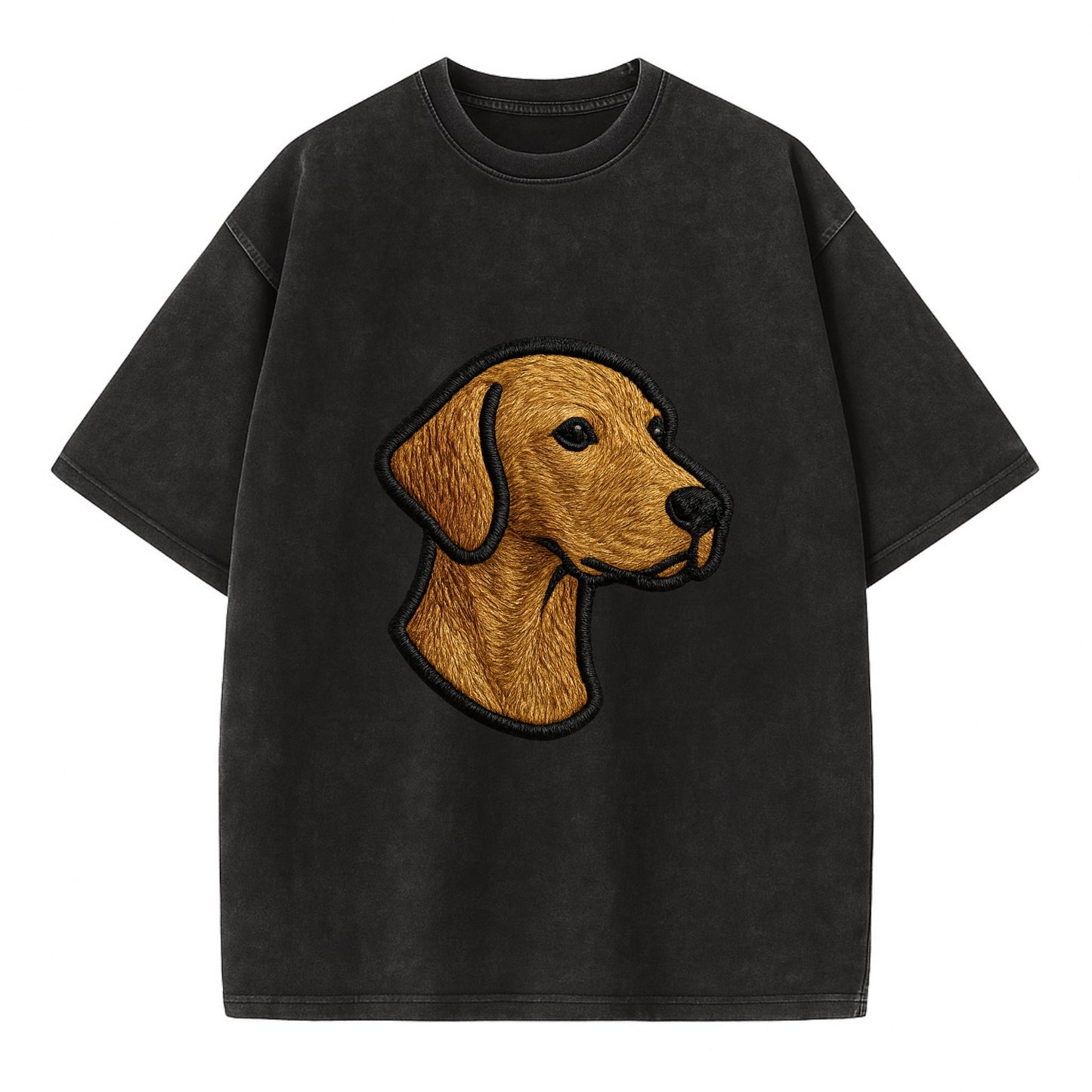 Vizsla - Modern noble design with bold b - Vintage T-shirt - Black