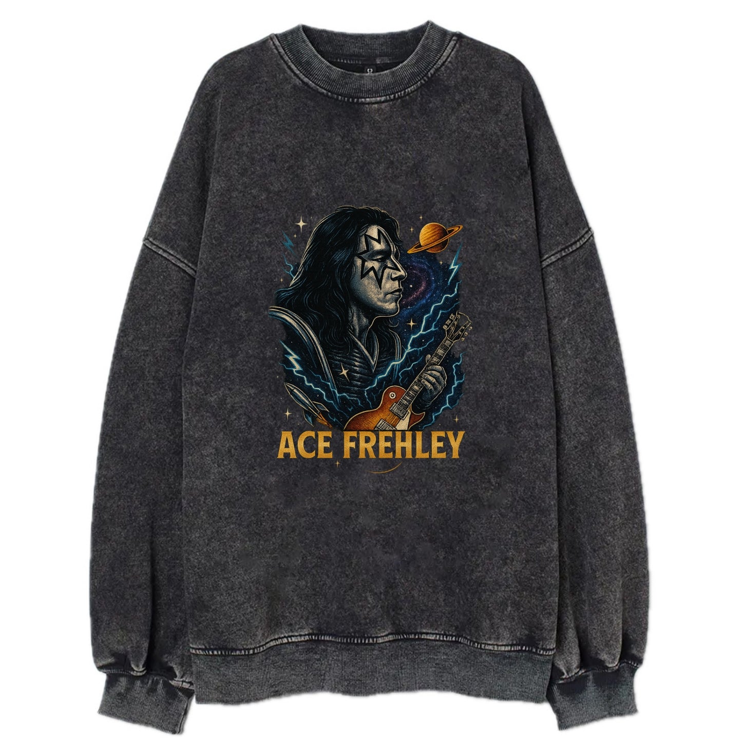 Icon Portrait - Vintage Sweatshirt - Black