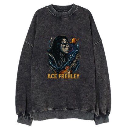 Icon Portrait - Vintage Sweatshirt - Black