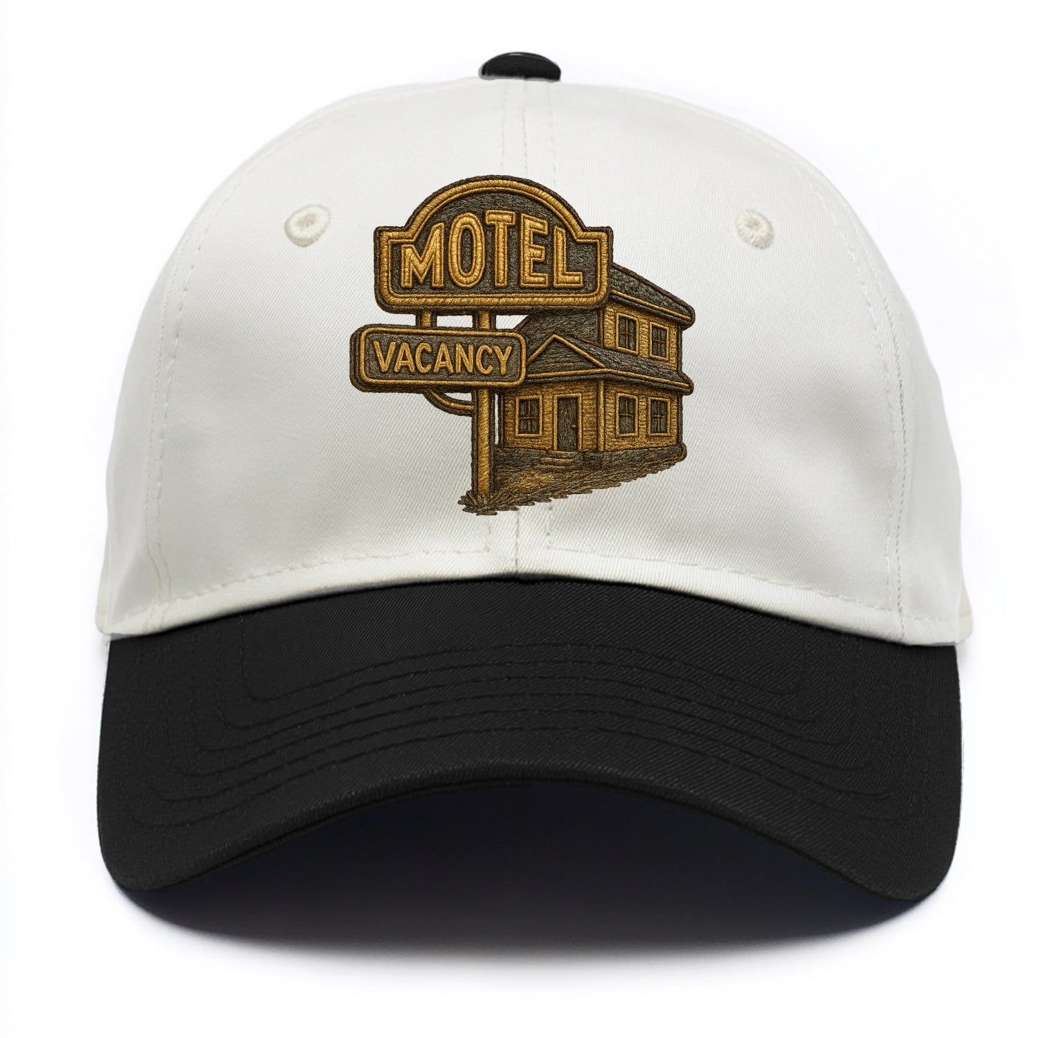 Motel Sign  - Two Tone Cap - Black