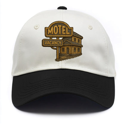 Motel Sign  - Two Tone Cap - Black