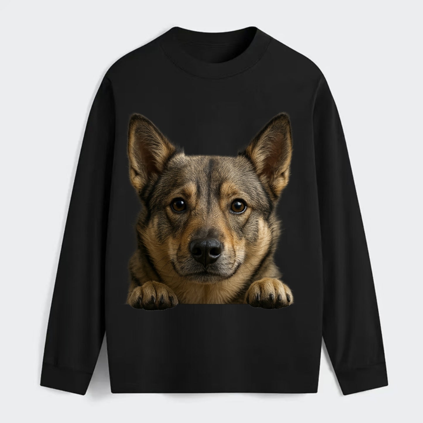 Swedish Vallhund  - Classic Long Sleeve Shirt - Black