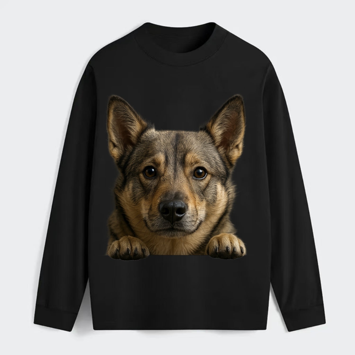 Swedish Vallhund  - Classic Long Sleeve Shirt - Black