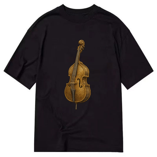 Acoustic Bass  - Classic T-shirt - Black