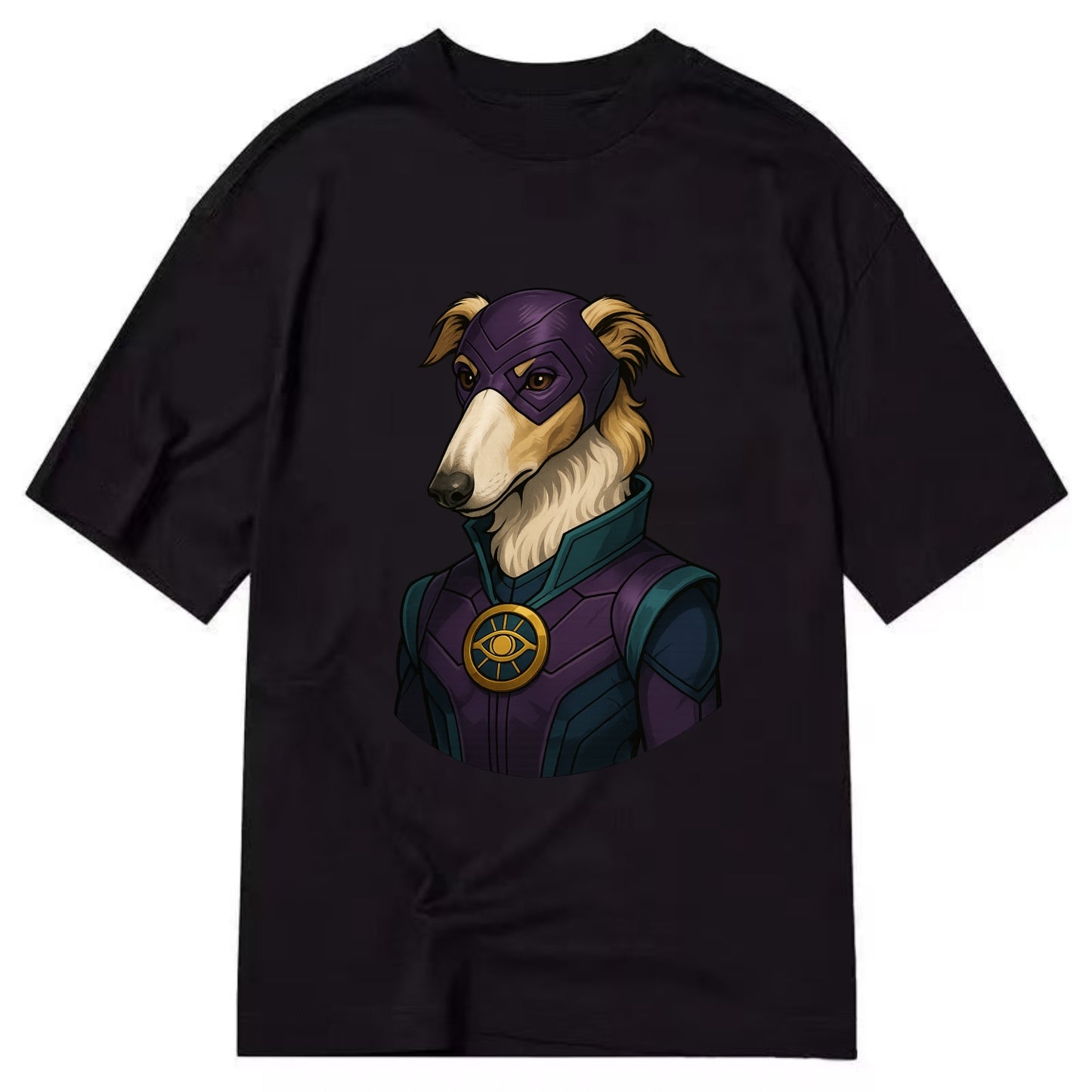 Borzoi Mystic Hero  - Classic T-shirt - Black