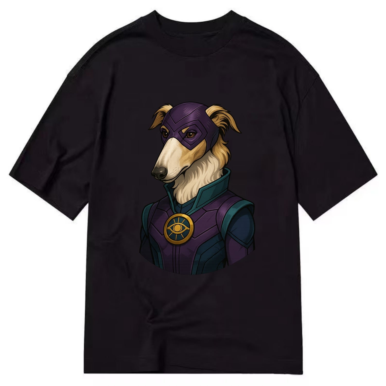 Borzoi Mystic Hero  - Classic T-shirt - Black