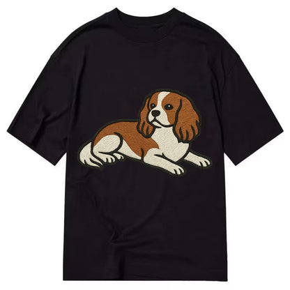 Cavalier King Charles Spaniel - Blenheim Classic T-shirt - Black