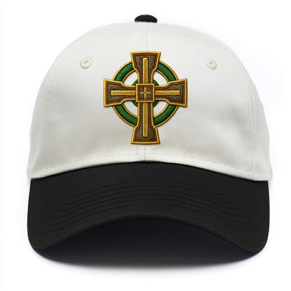 Durrow Cross - Two Tone Cap - Black
