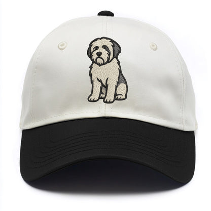 Polish Lowland Sheepdog - White and gray - Two Tone Cap - Black