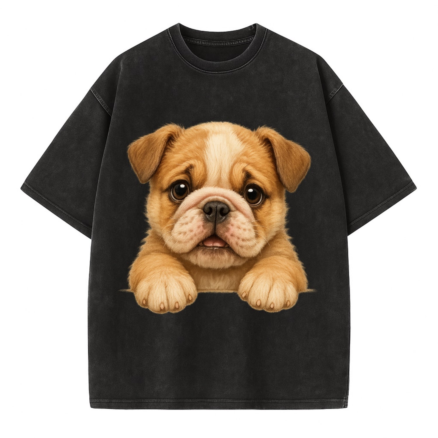 Bulldog  - Vintage T-shirt - Black