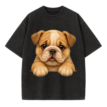Bulldog  - Vintage T-shirt - Black