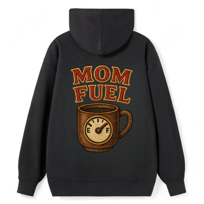 Mom Fuel  - Classic Pullover Hoodie - Black