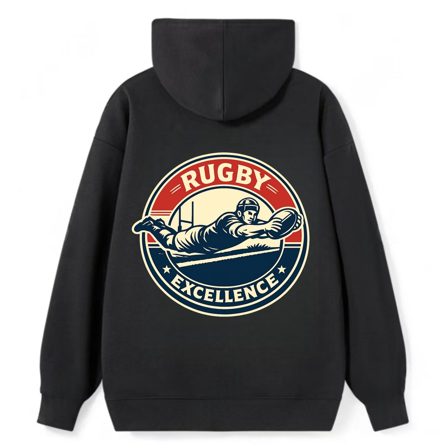 Epic Try Dive Emblem - Classic Pullover Hoodie - Black