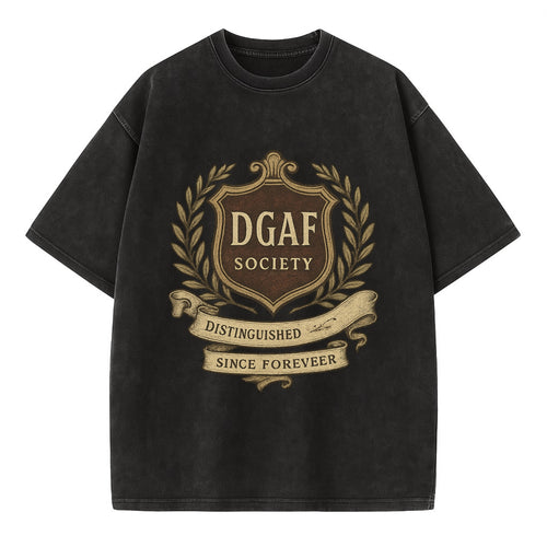 Official membership card design - DGAF Society - Distinguished Members Since - Vintage T-shirt