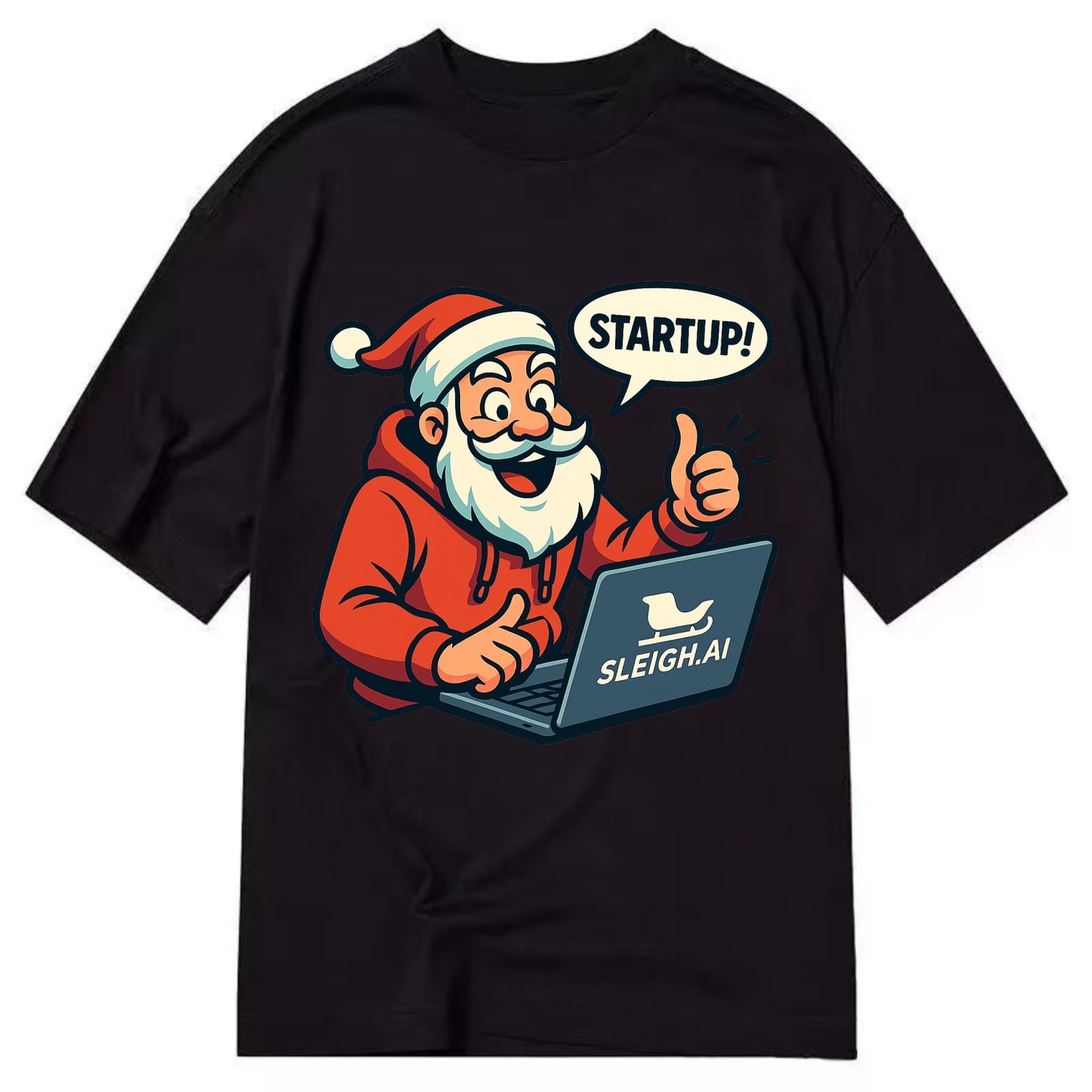 Santa Tech Startup CEO - Classic T-shirt - Black