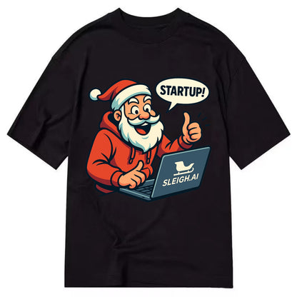 Santa Tech Startup CEO - Classic T-shirt - Black