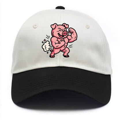 Strong Pig - Two Tone Cap - Black