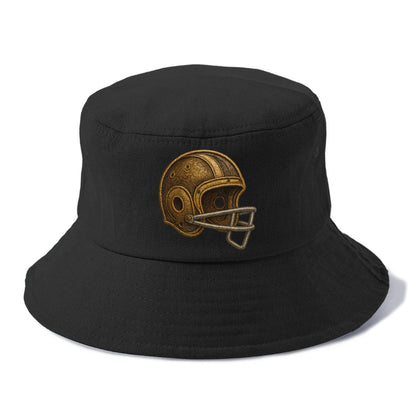 Football Helmet  - Bucket Hat - Black