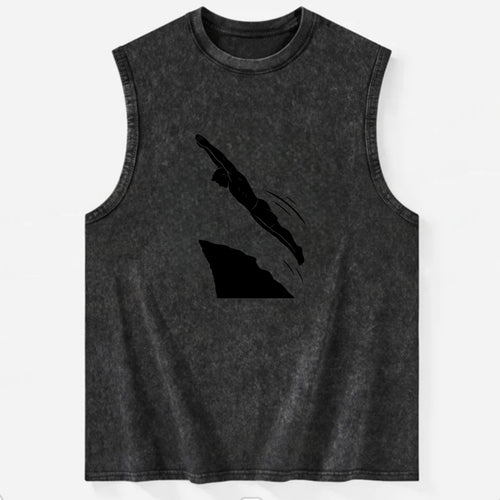 Cliff diver perfect form - Vintage Washed Tank