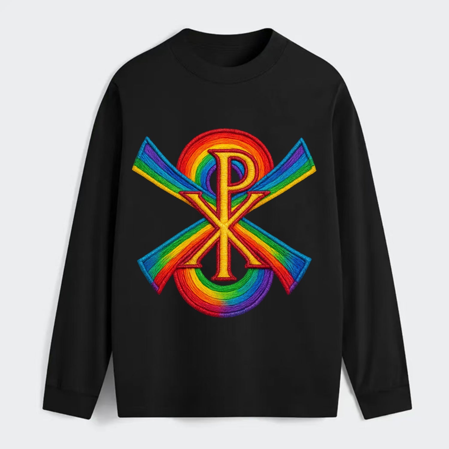 Chi Rho  - Classic Long Sleeve Shirt - Black