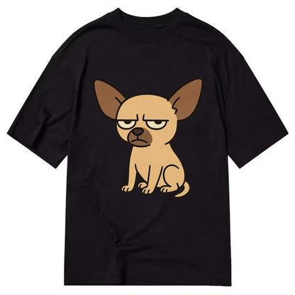 The Chihuahua Judging Silently - Classic T-shirt - Black