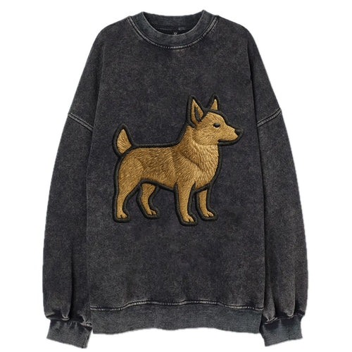 Swedish Vallhund - Contemporary Viking d - Vintage Sweatshirt