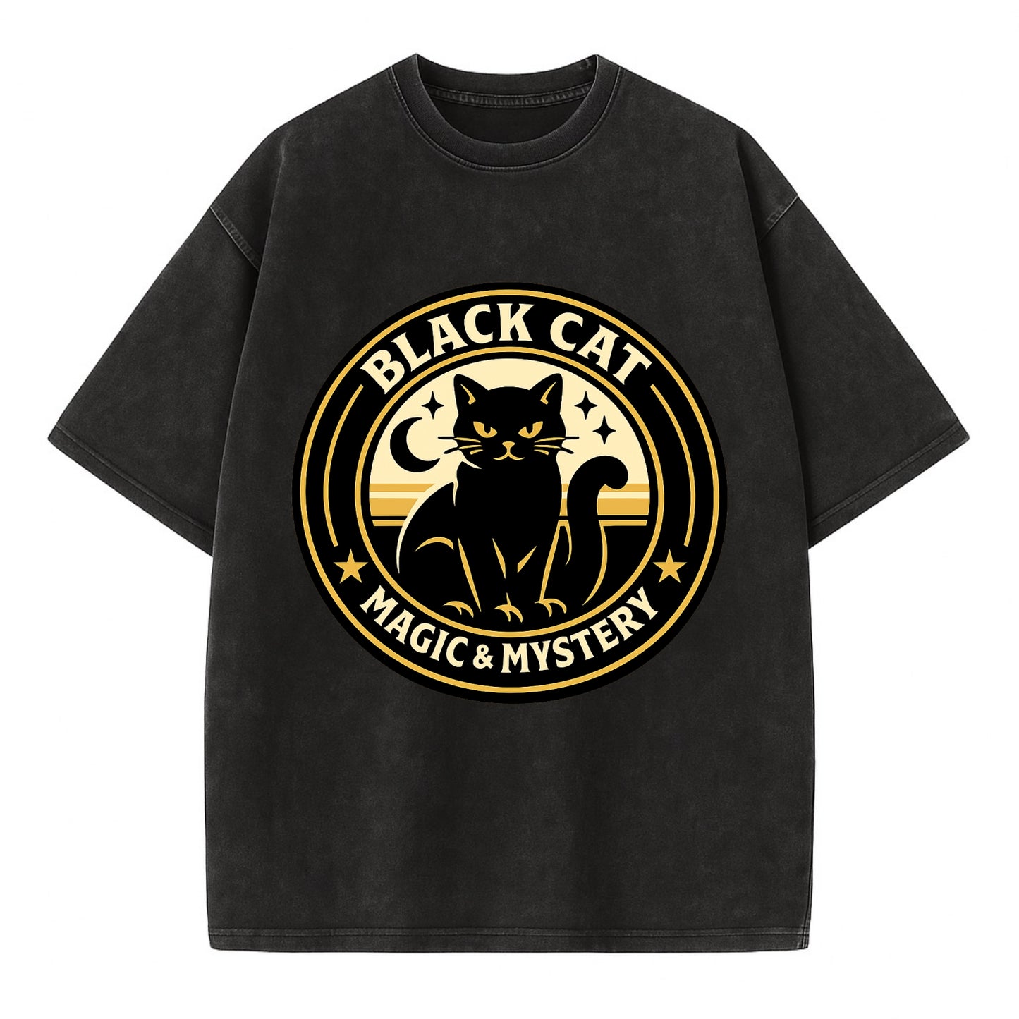 Midnight Prowler Emblem - Vintage T-shirt - Black