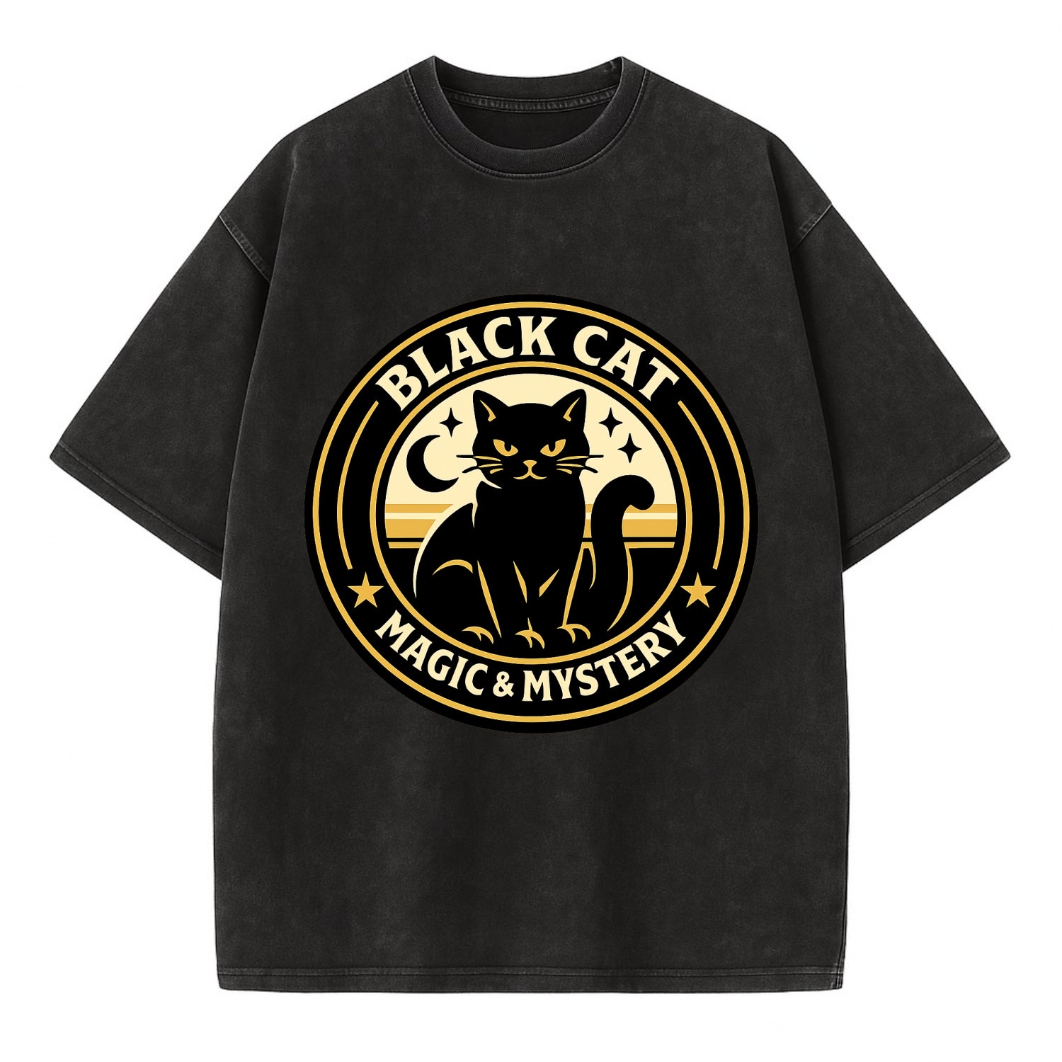 Midnight Prowler Emblem - Vintage T-shirt - Black