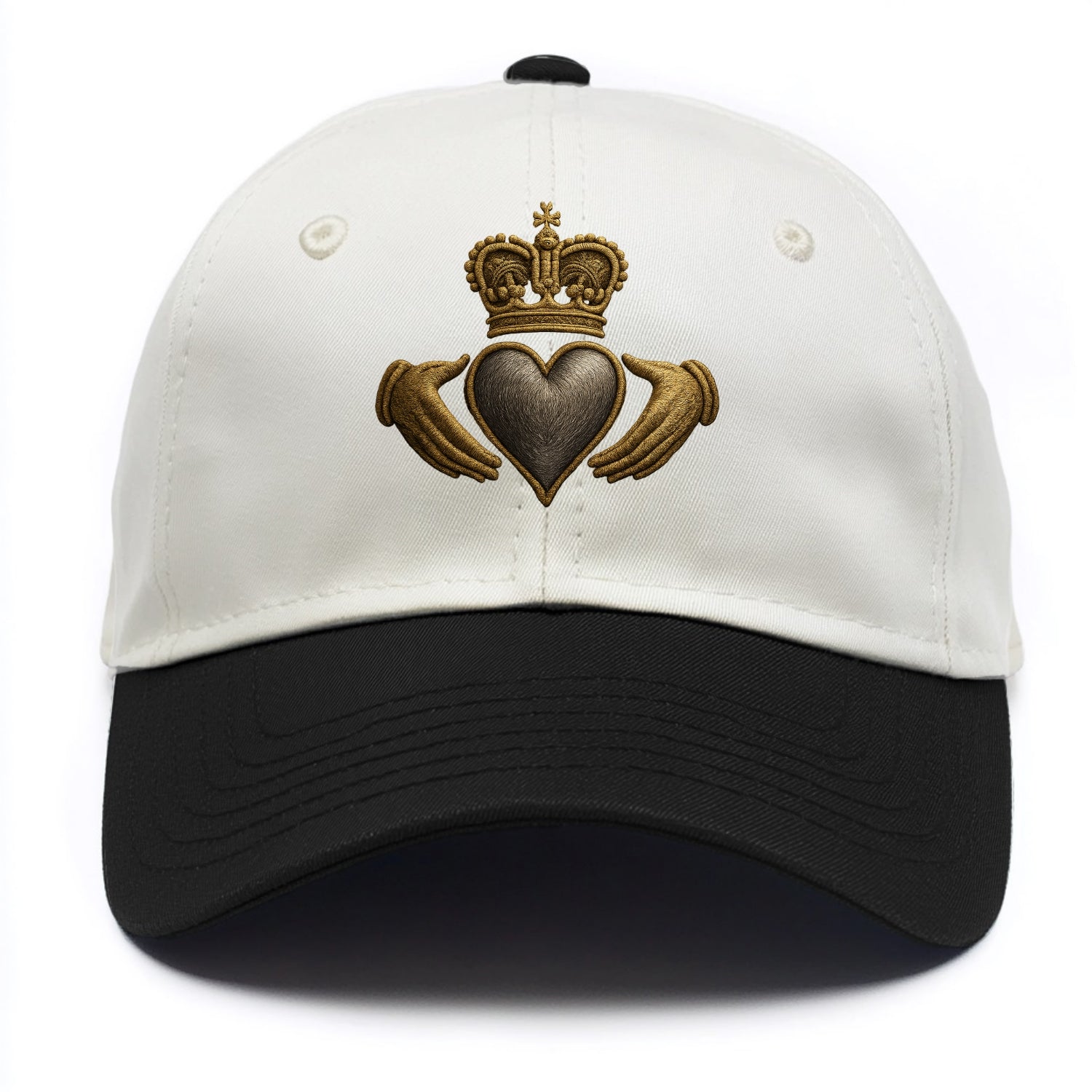 Claddagh Symbol  - Two Tone Cap - Black