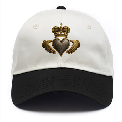 Claddagh Symbol  - Two Tone Cap - Black