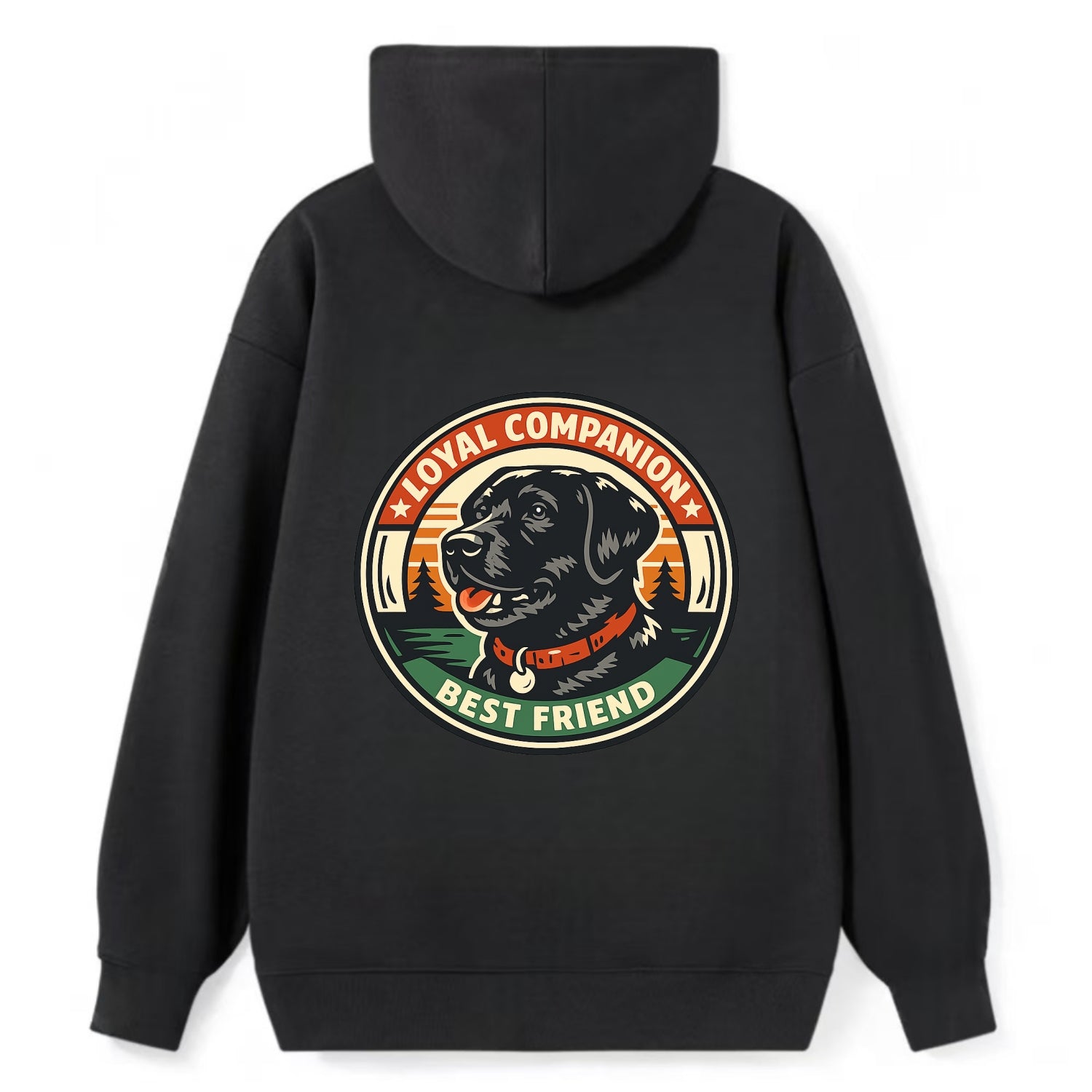 Noble Companion Emblem - Classic Pullover Hoodie - Black
