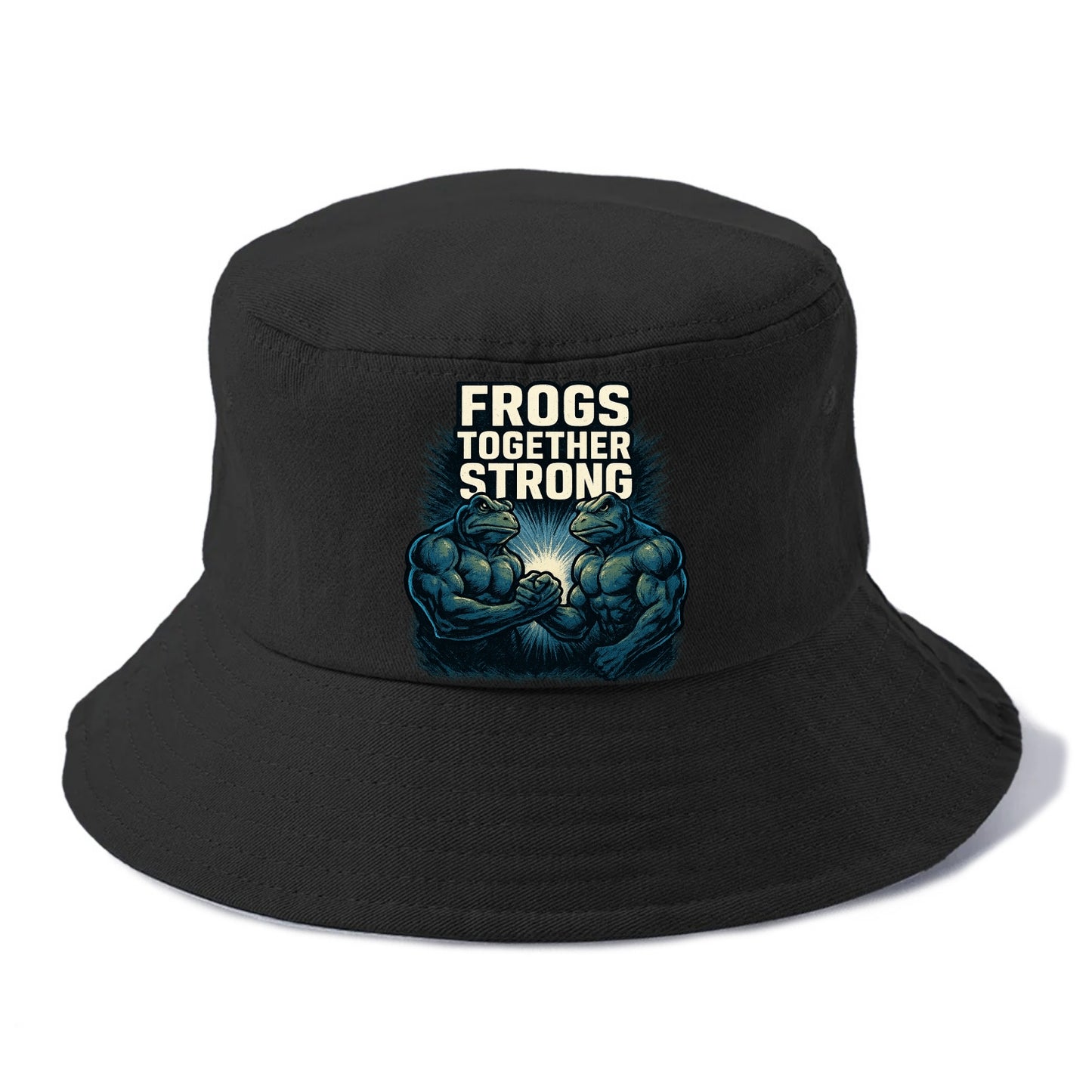 Frogs Together Strong 4 - Bucket Hat - Black