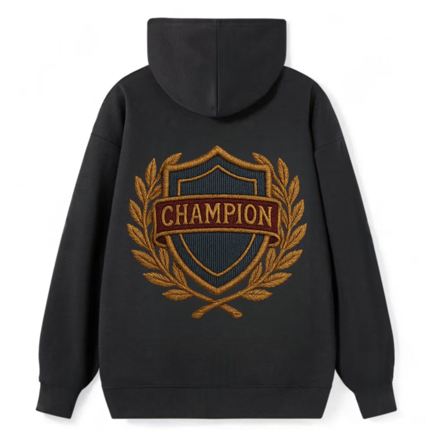 Champion Shield  - Classic Pullover Hoodie - Black