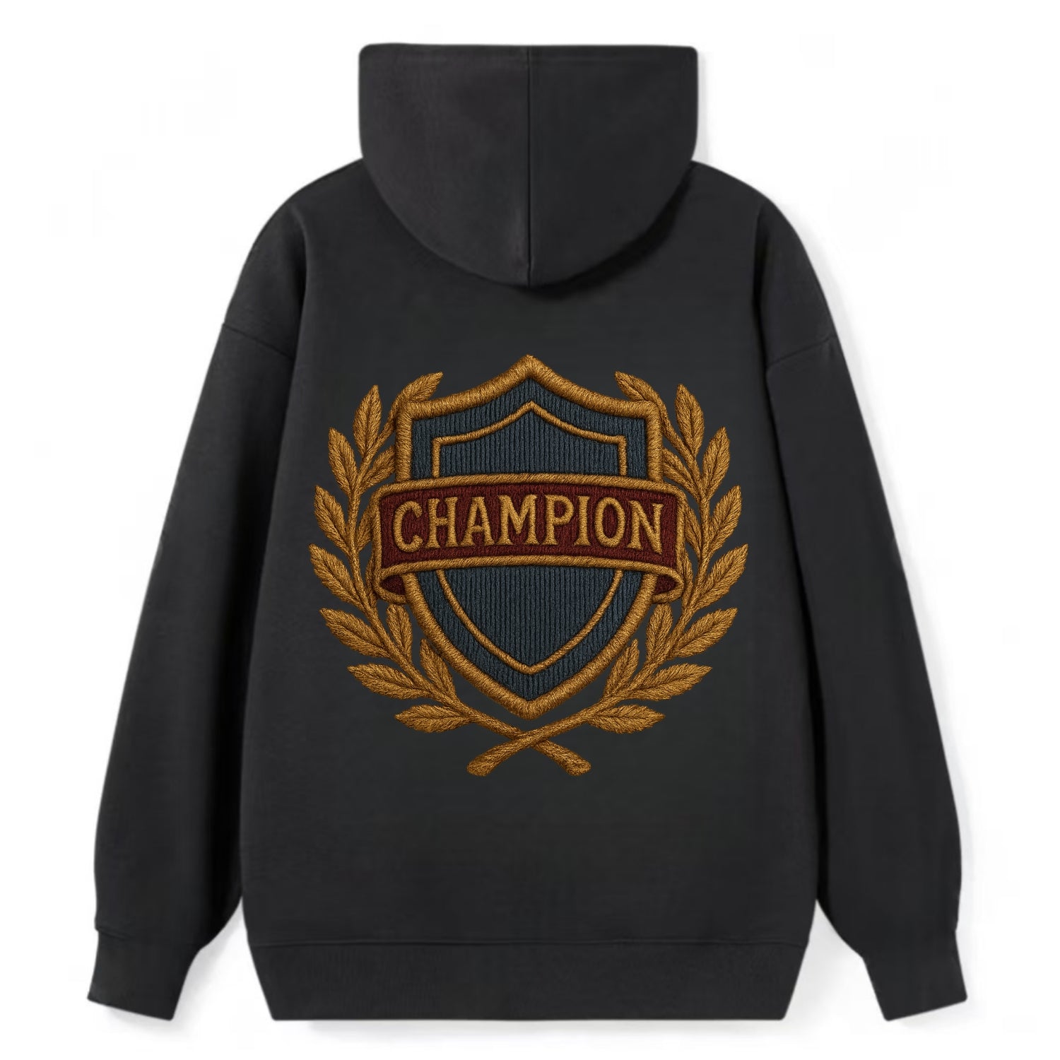 Champion Shield  - Classic Pullover Hoodie - Black