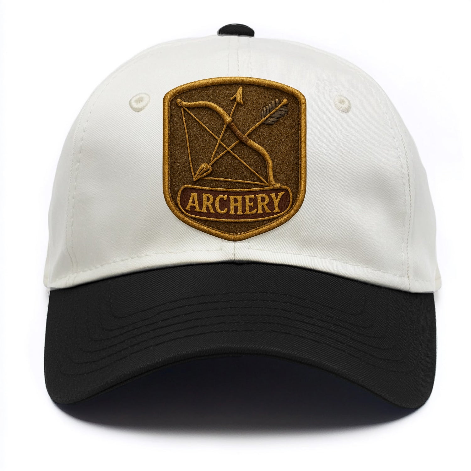 Bow and arrow crossed - archery enthusiast - Two Tone Cap - Black